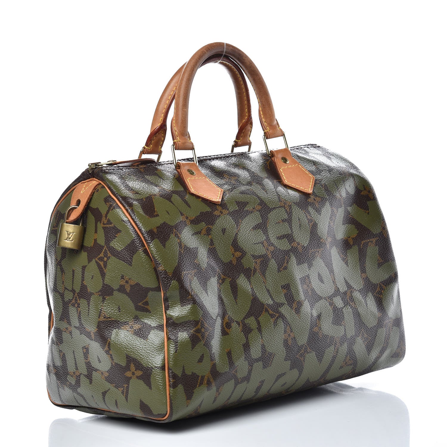 Louis Vuitton Monogram Graffiti Speedy 30 Kaki 3 of 14