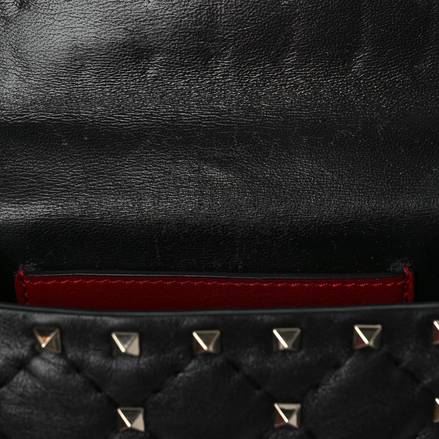 Valentino Garavani Nappa Micro Rockstud Spike Shoulder Bag Black 9 of 10