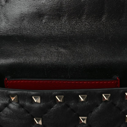 Valentino Garavani Nappa Micro Rockstud Spike Shoulder Bag Black 9 of 10