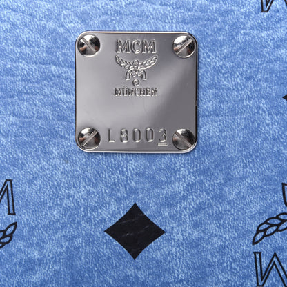 MCM Visetos Small Heritage Line Camera Crossbody Bag Munich Blue 14 of 15