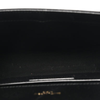 Saint Laurent Grain De Poudre Small Classic Monogram Kate Satchel Black 5 of 10