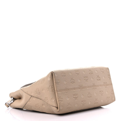 MCM Calfskin Ottomar Medium Klara Hobo New Beige 4 of 19