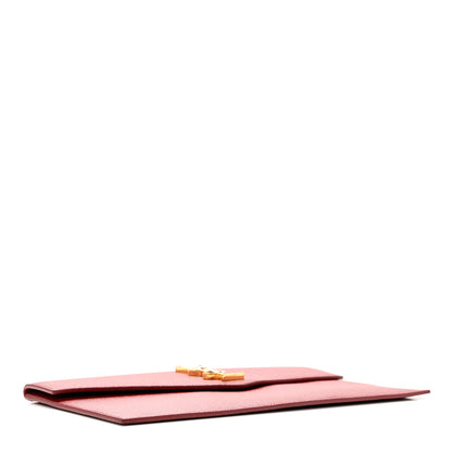 Saint Laurent Grain De Poudre Uptown Pouch Red 4 of 15