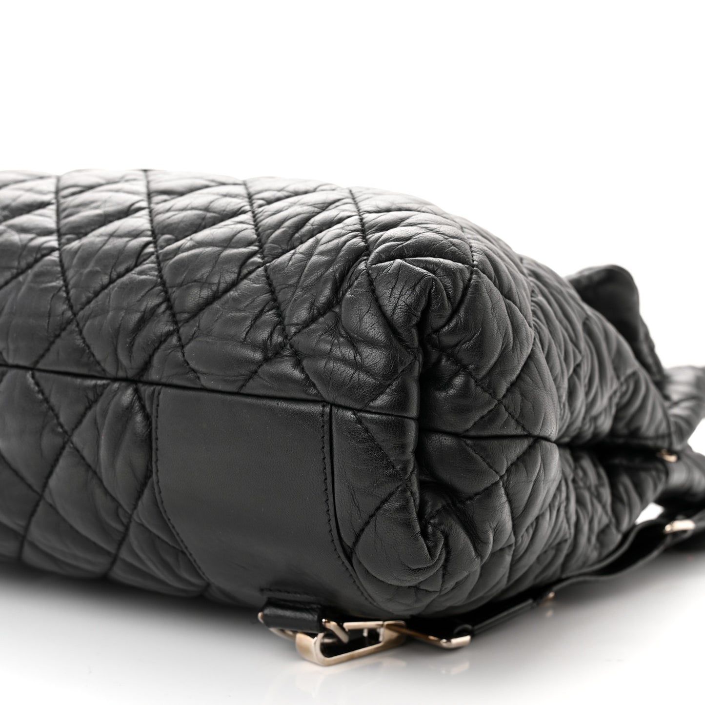 Lambskin Quilted Coco Cocoon Backpack Black