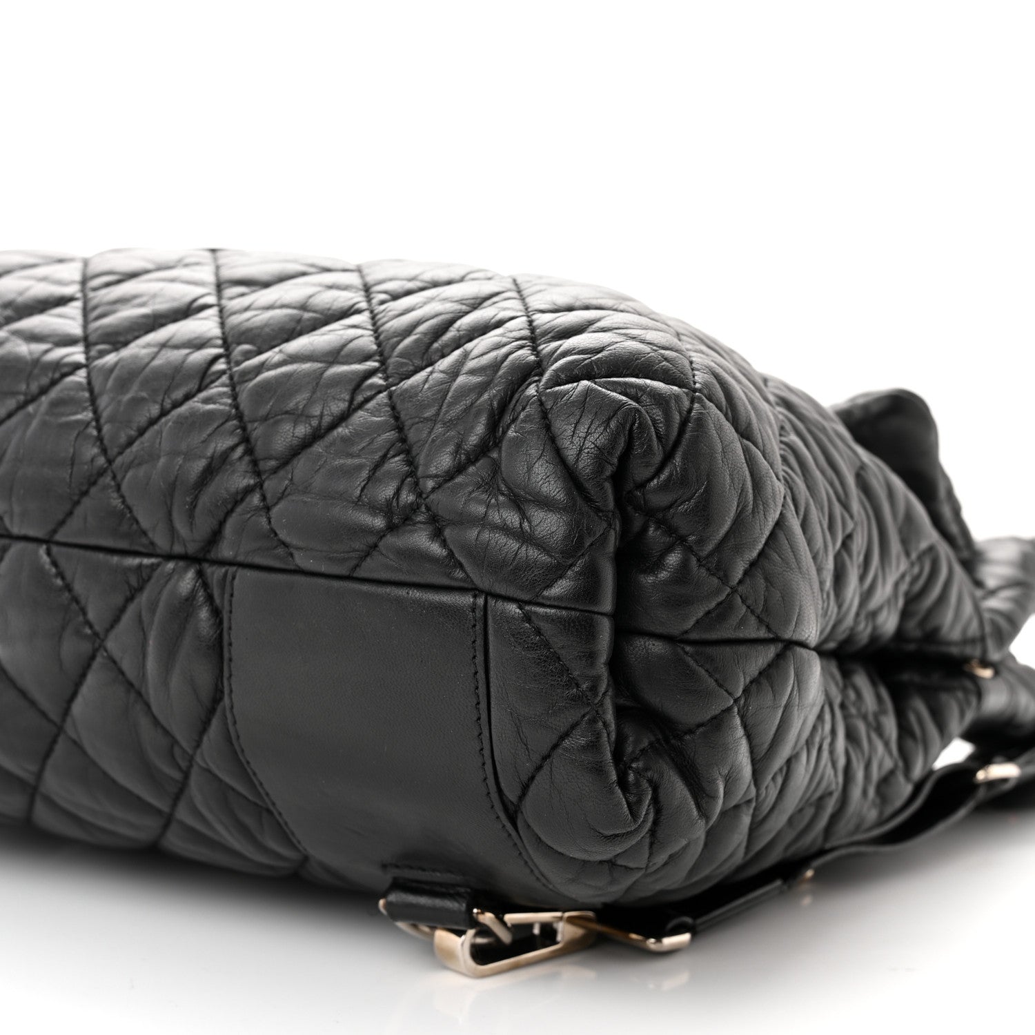Chanel Lambskin Quilted Coco Cocoon Backpack Black 10 of 11
