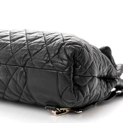 Chanel Lambskin Quilted Coco Cocoon Backpack Black 10 of 11