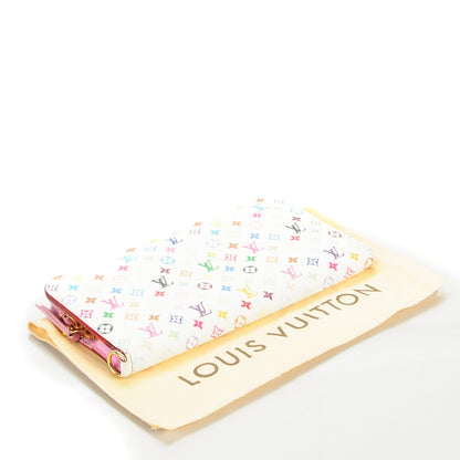 Louis Vuitton Monogram Multicolor Insolite Wallet White Litchi 4 of 7