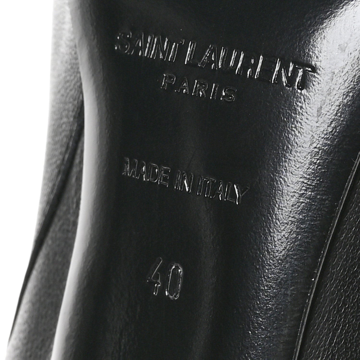 Saint Laurent Calfskin Opyum Ankle Boots 40 Black 7 of 9