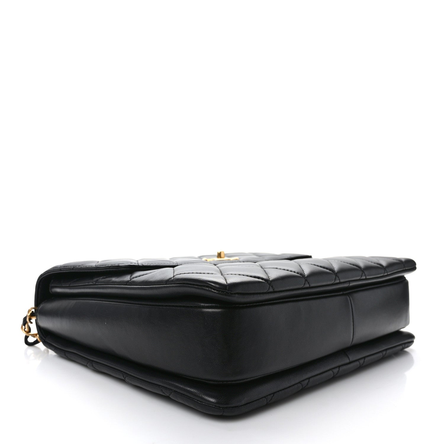 Chanel Lambskin Quilted Large Trendy CC Dual Handle Flap Bag Black 4 of 9