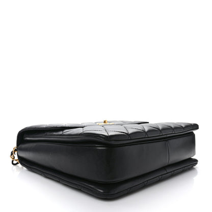 Chanel Lambskin Quilted Large Trendy CC Dual Handle Flap Bag Black 4 of 9