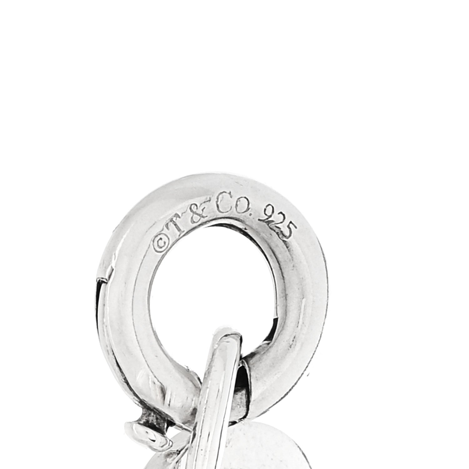 Tiffany Sterling Silver Letter K Heart Charm 4 of 4