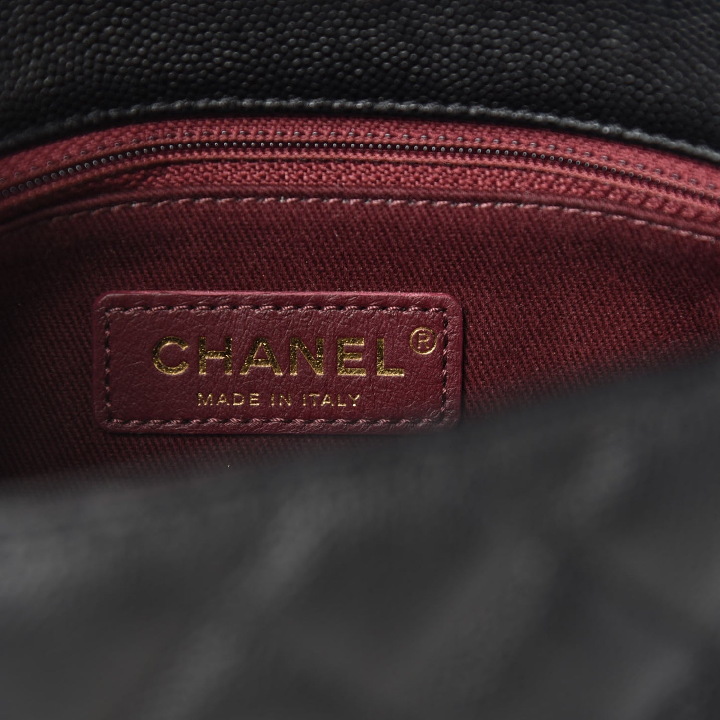 Caviar Quilted Mini Coco Handle Flap Black