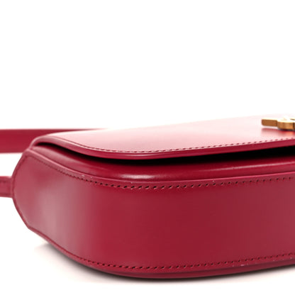 Saint Laurent Box Calfskin Mini Voltaire Shoulder Bag Burgundy 10 of 11