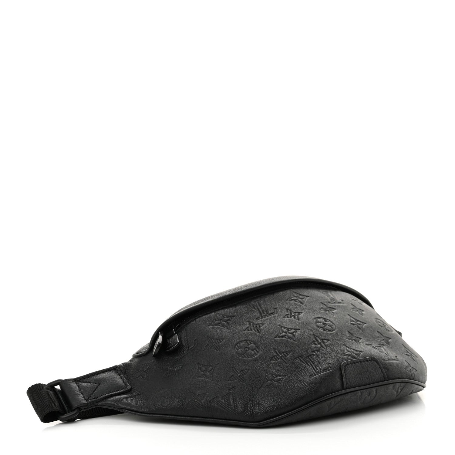 Louis Vuitton Calfskin Monogram Shadow Discovery Bumbag Black 4 of 9