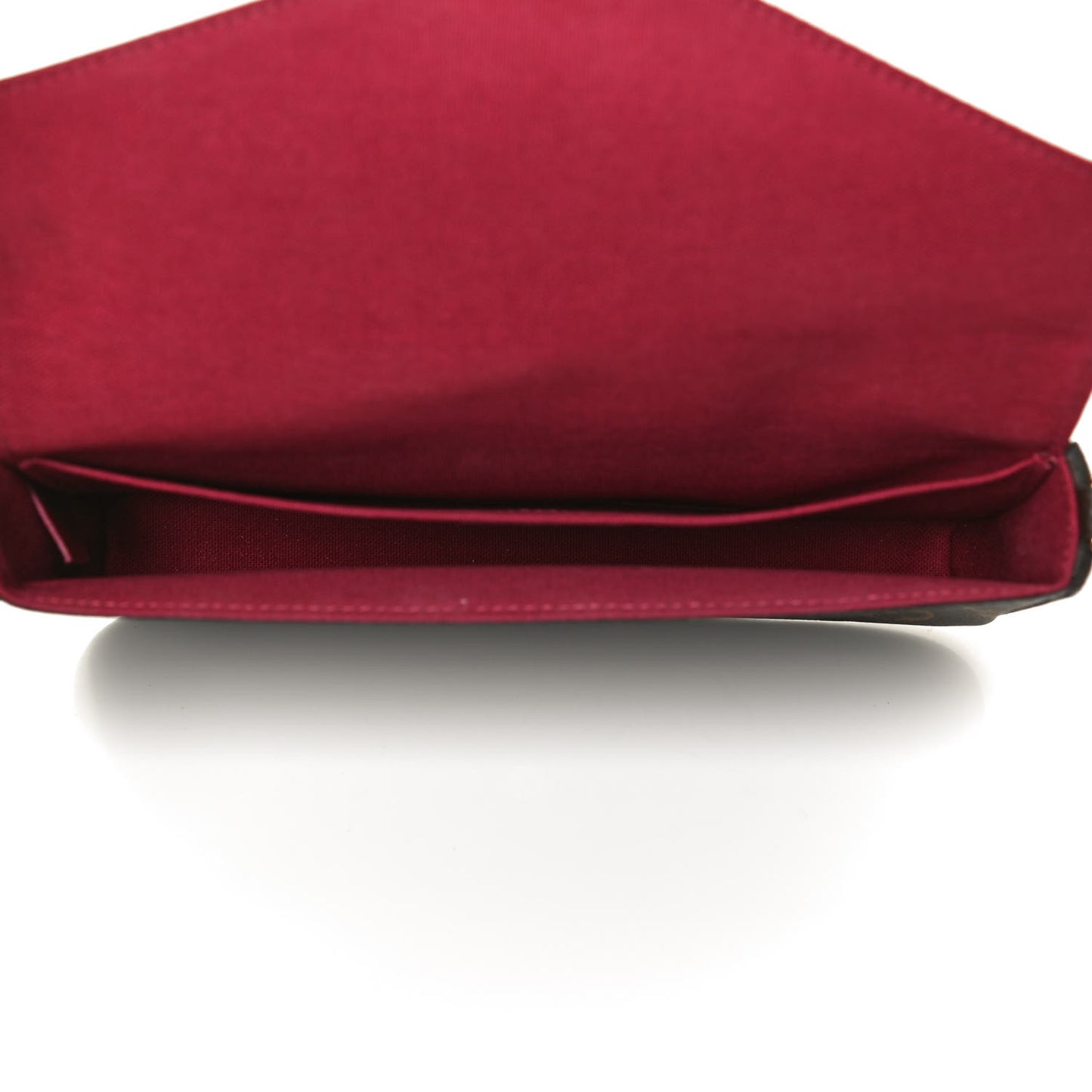 Monogram Pochette Felicie Chain Wallet Fuchsia