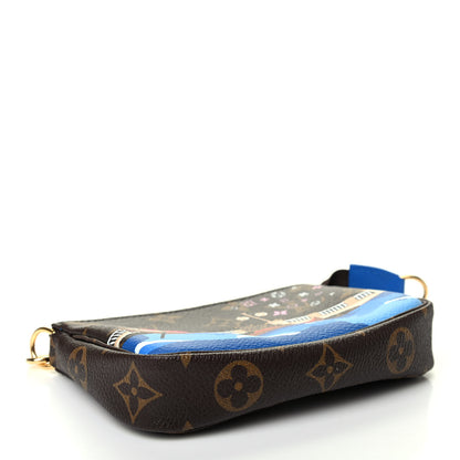 Louis Vuitton Monogram 2019 Christmas Animation Mini Venice Pochette Accessories Blue 4 of 8