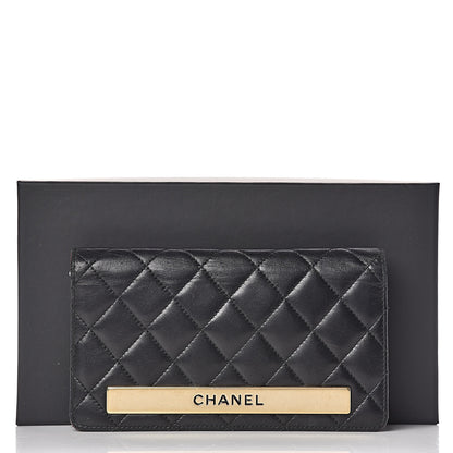 Chanel Lambskin Quilted Trendy CC Yen Wallet Black 13 of 13