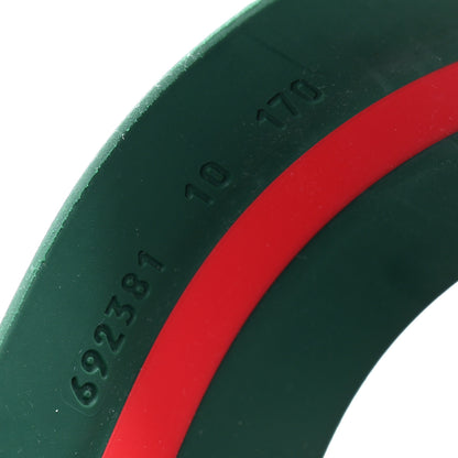 Gucci Rubber Web Mens Slide Sandals 10 Green Red 8 of 10