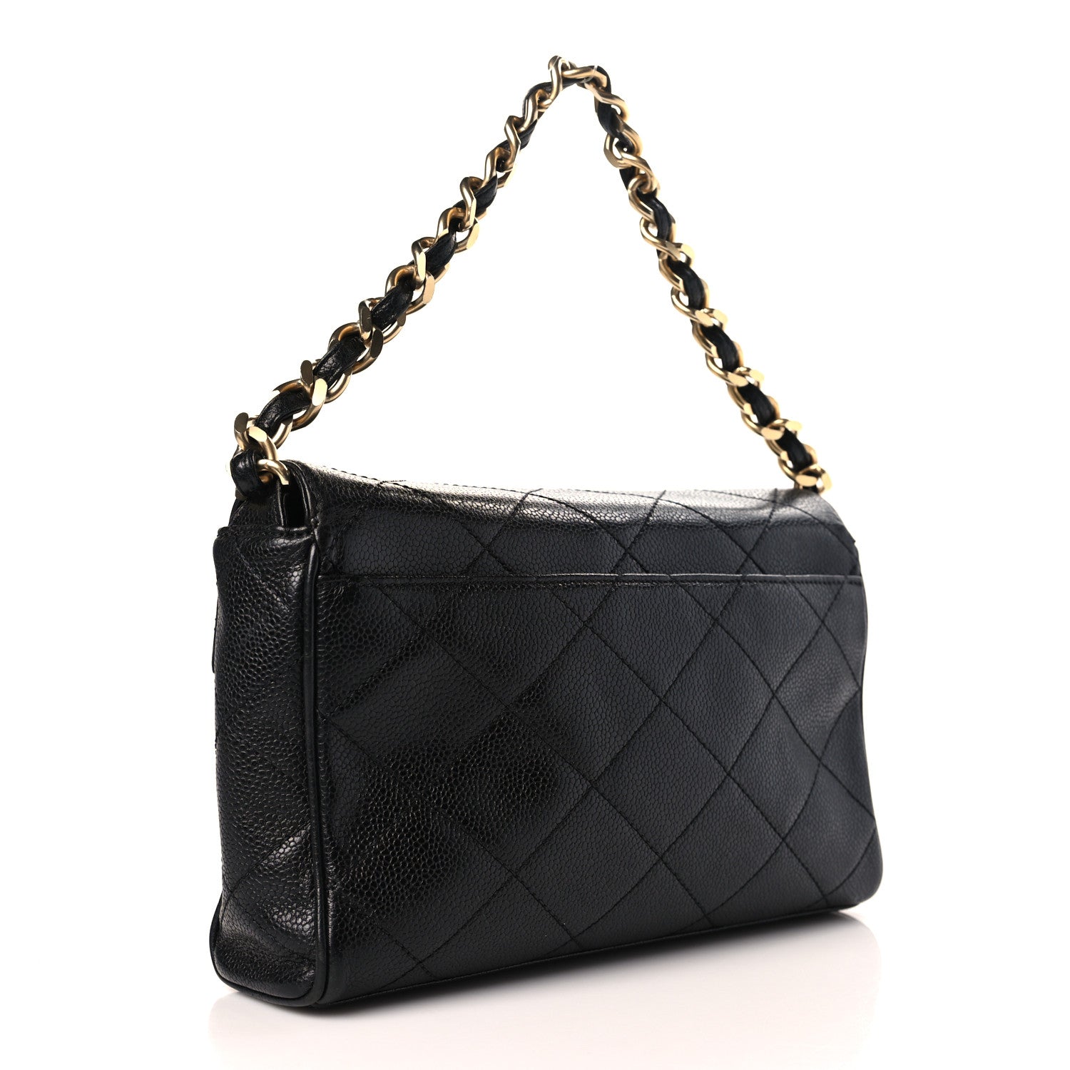 Chanel Caviar Quilted Shoulder Bag Black 3 of 9