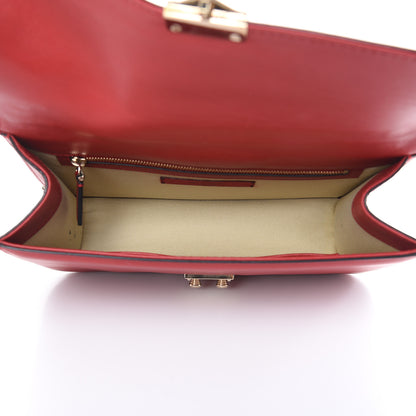 Valentino Garavani Vitello Medium Glam Lock Rockstud Flap Red 5 of 14