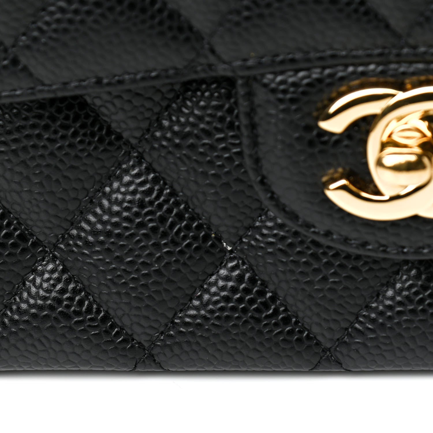 Chanel Caviar Quilted Medium Double Flap Black 12 of 14