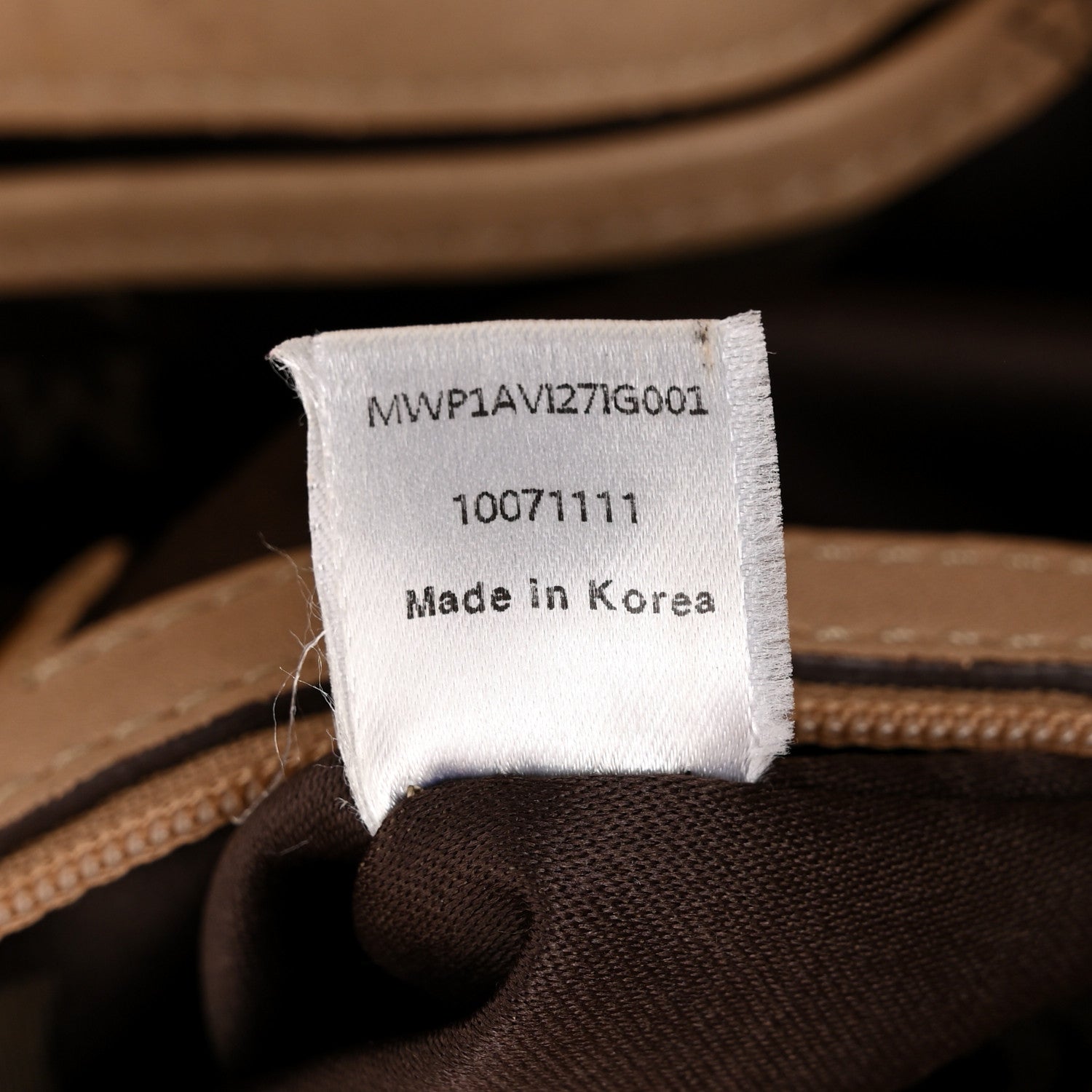 MCM Visetos Drawstring Bucket Bag Beige 7 of 14