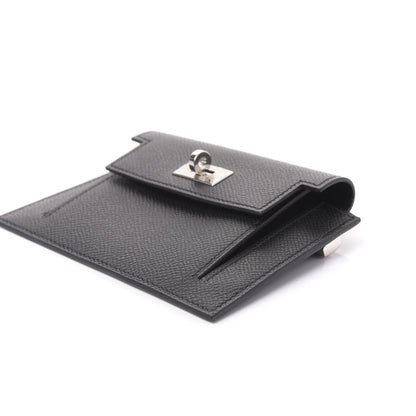 Hermes Epsom Kelly Pocket Compact Wallet Black 6 of 8