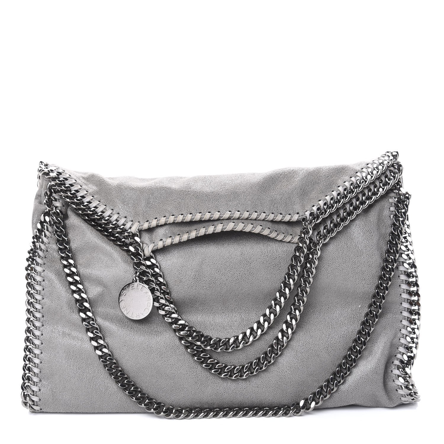 Stella McCartney Shaggy Deer Falabella Fold Over Tote Grey 1 of 10
