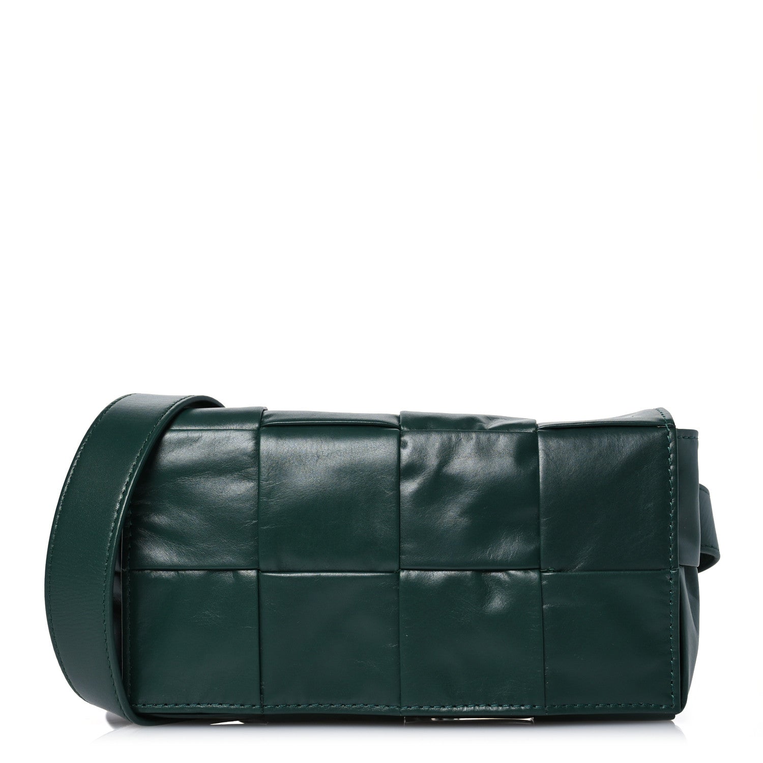 Bottega Veneta Paper Calfskin Intrecciato Cassette Belt Bag Raintree 1 of 13