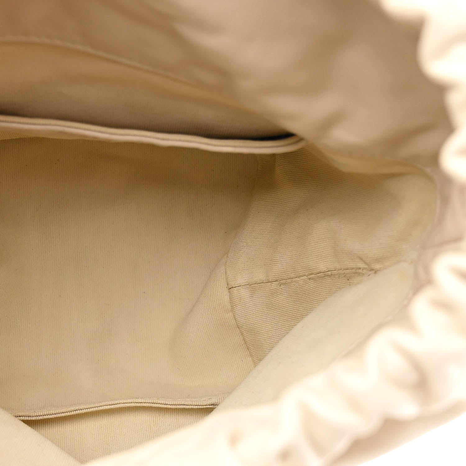 Chanel Lambskin Bucket Chain Drawstring Bag Beige 5 of 10