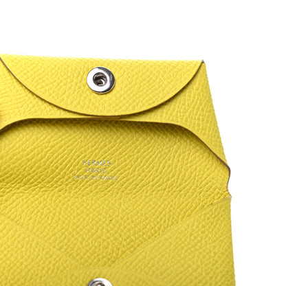 Hermes Epsom Bastia Coin Purse Lime 6 of 7