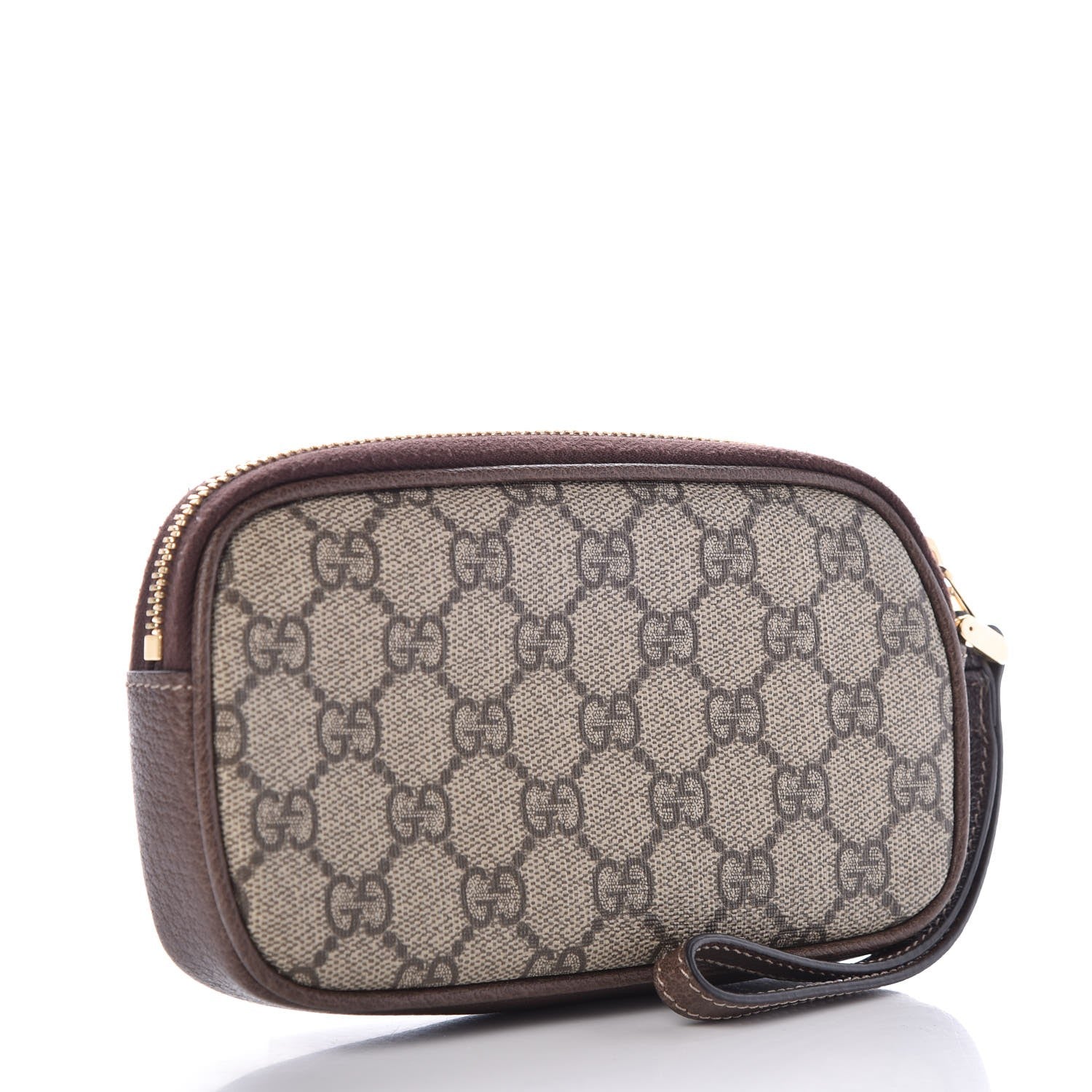 Gucci GG Supreme Monogram Ophidia Phone Case Wristlet Brown 3 of 7