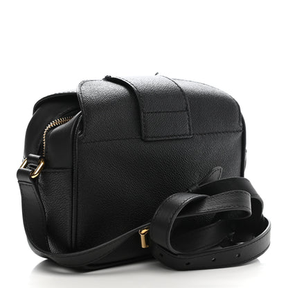 Burberry Soft Grain Calfskin Small Buckle Zip Bag Black 3 of 12