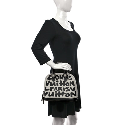 Louis Vuitton Graffiti Alma MM Black 3 of 15