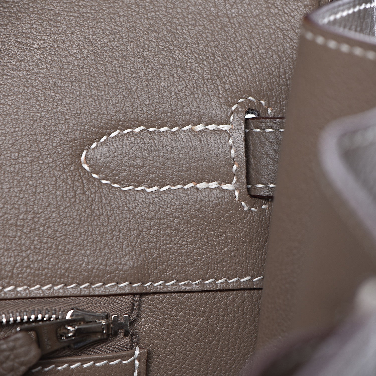 Hermes Taurillon Clemence Birkin 35 Etoupe 18 of 38