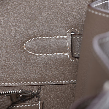Hermes Taurillon Clemence Birkin 35 Etoupe 18 of 38