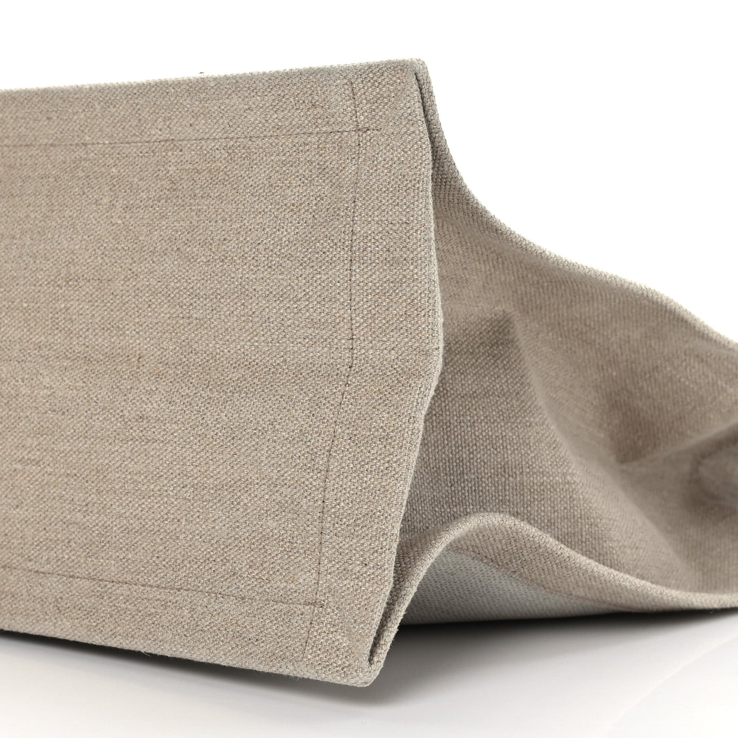 Linen Calfskin Rive Gauche Tote Optic White