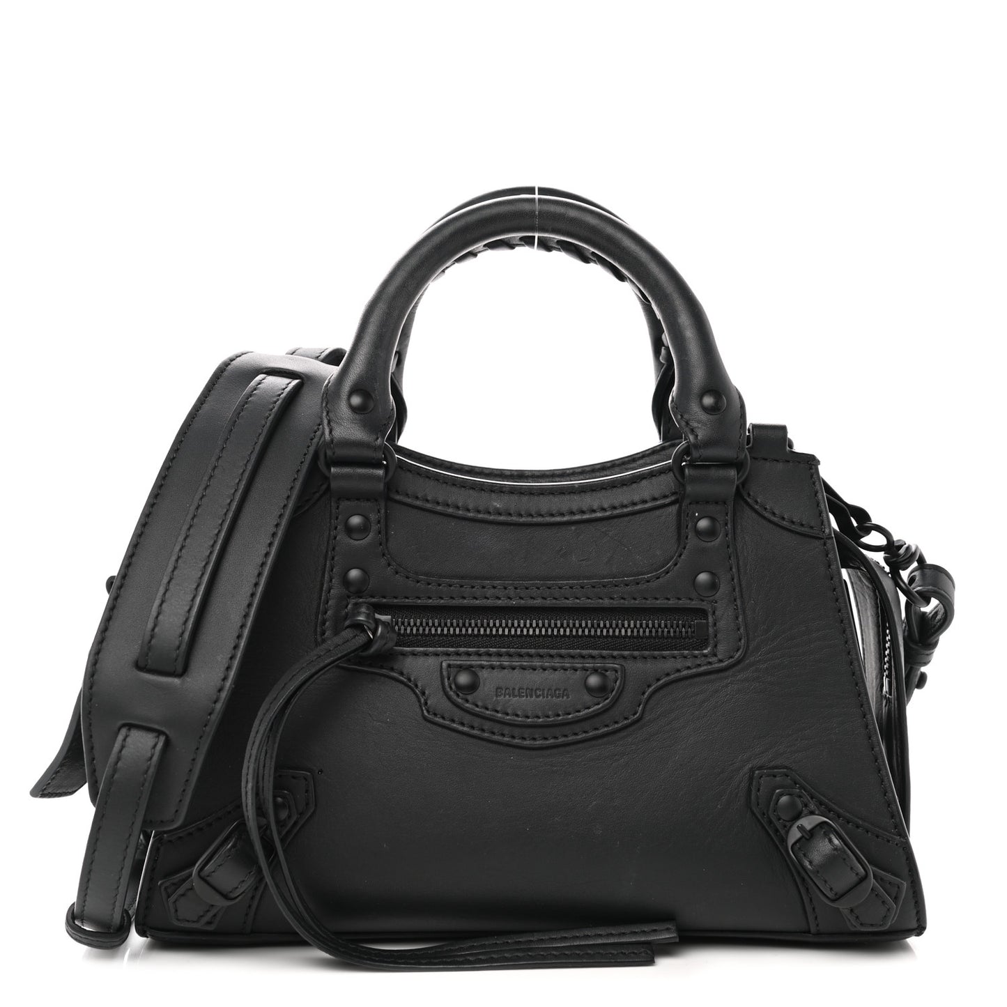 Smooth Calfskin Neo Classic Black Hardware Mini City Black