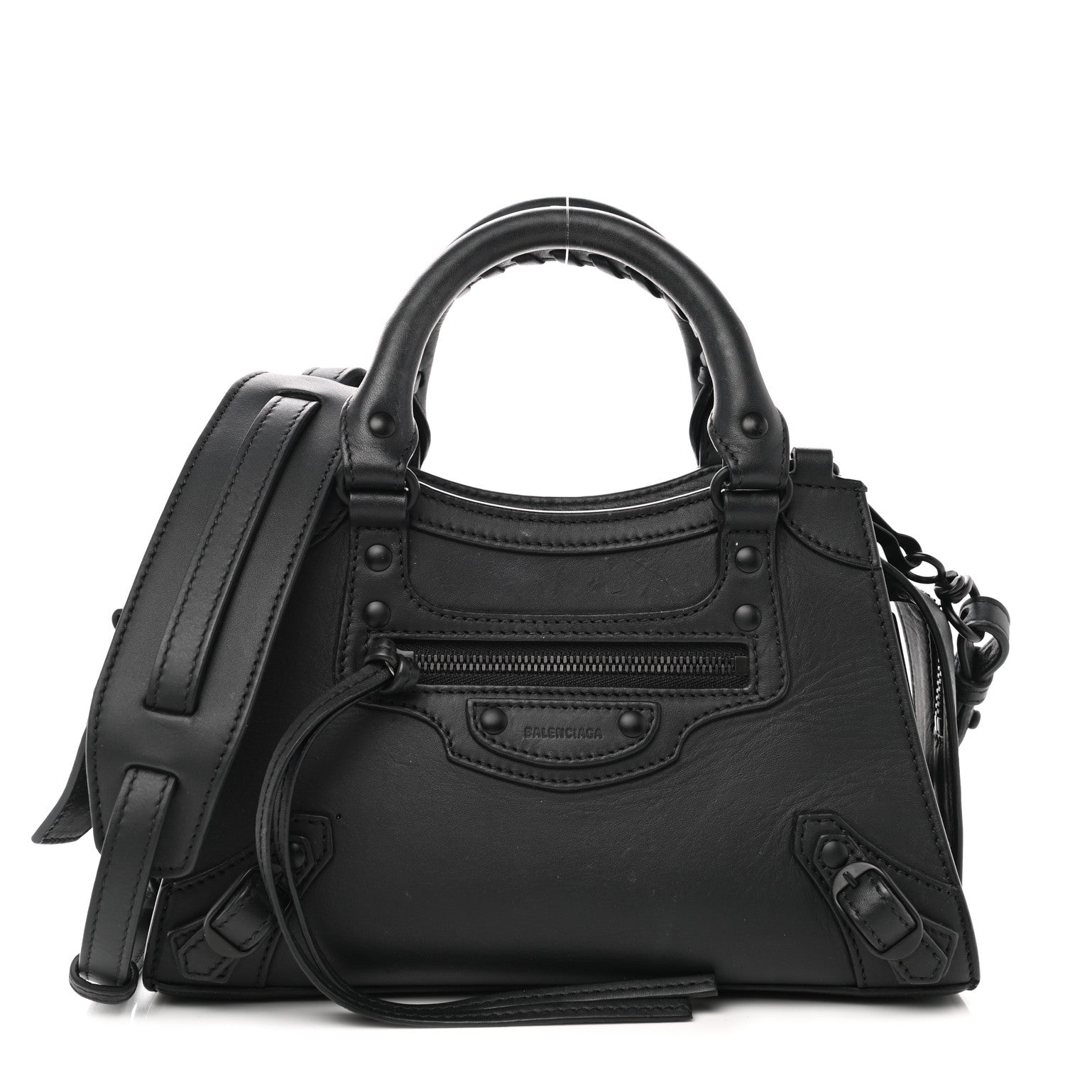 Balenciaga Smooth Calfskin Neo Classic Black Hardware Mini City Black 1 of 11