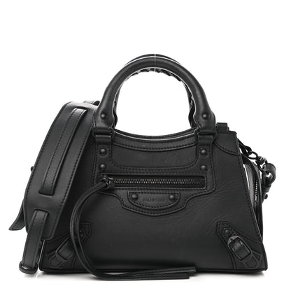 Balenciaga Smooth Calfskin Neo Classic Black Hardware Mini City Black 1 of 11