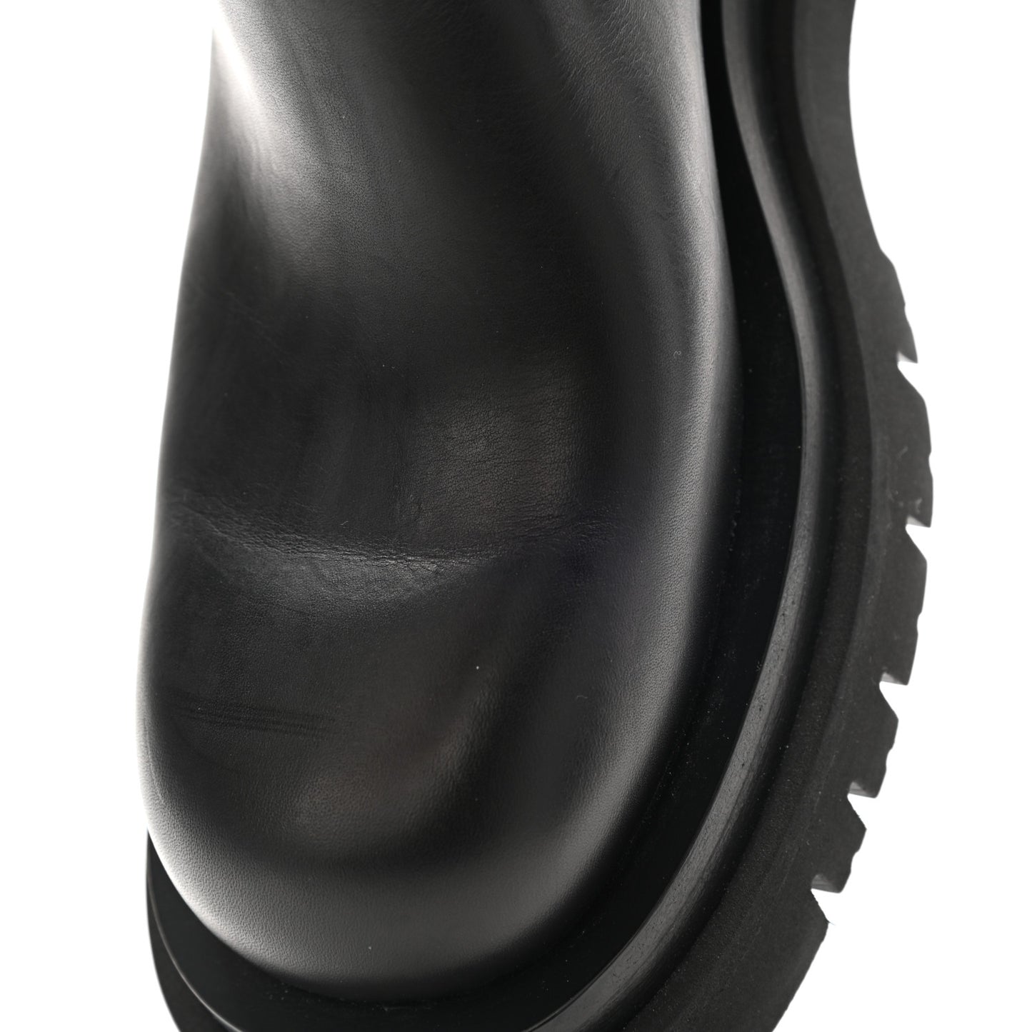 Calfskin The Lug Chelsea Boots 37.5 Black