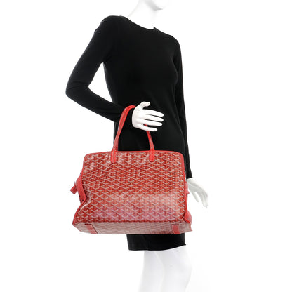Goyard Goyardine Sac Hardy Pet Carrier PM Red 2 of 9