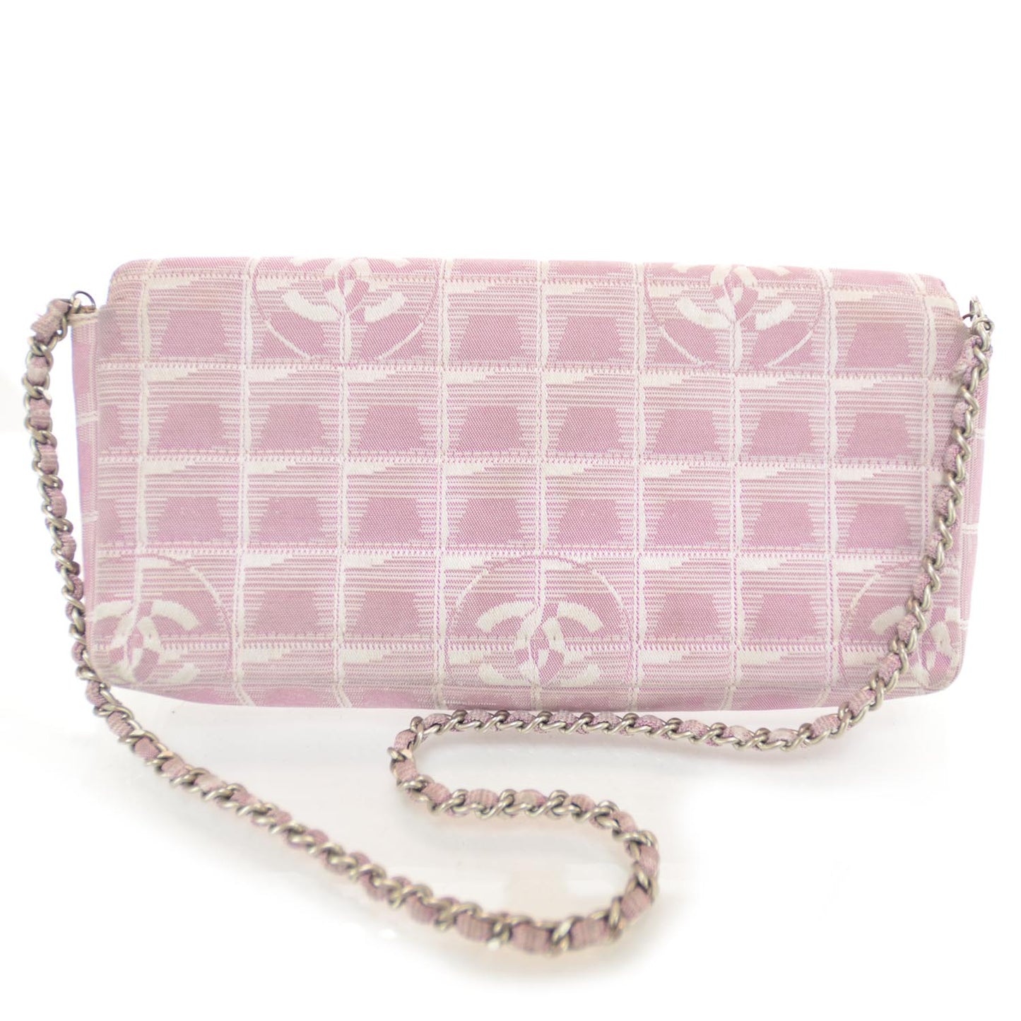 Nylon Travel East West Flap Pink