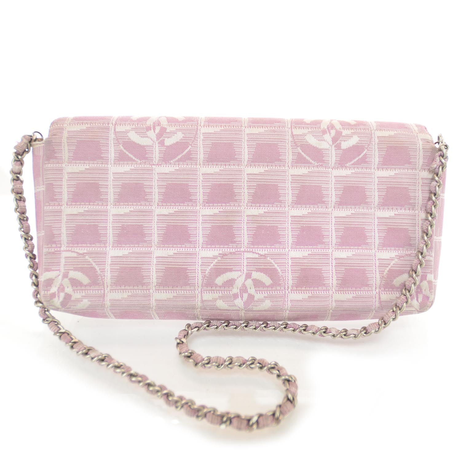 Chanel Nylon Travel East West Flap Pink 3 of 9
