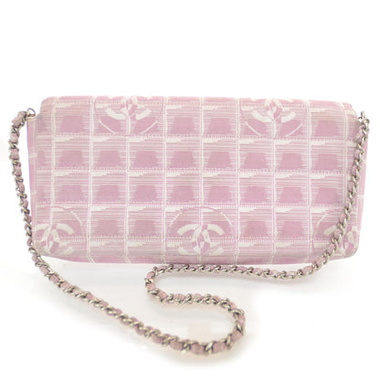 Chanel Nylon Travel East West Flap Pink 3 of 9