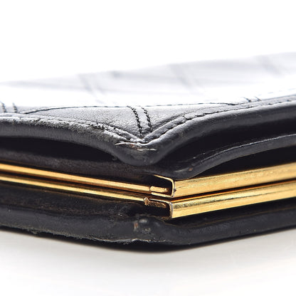 Chanel Lambskin Diamond Stitched French Wallet Black 13 of 19