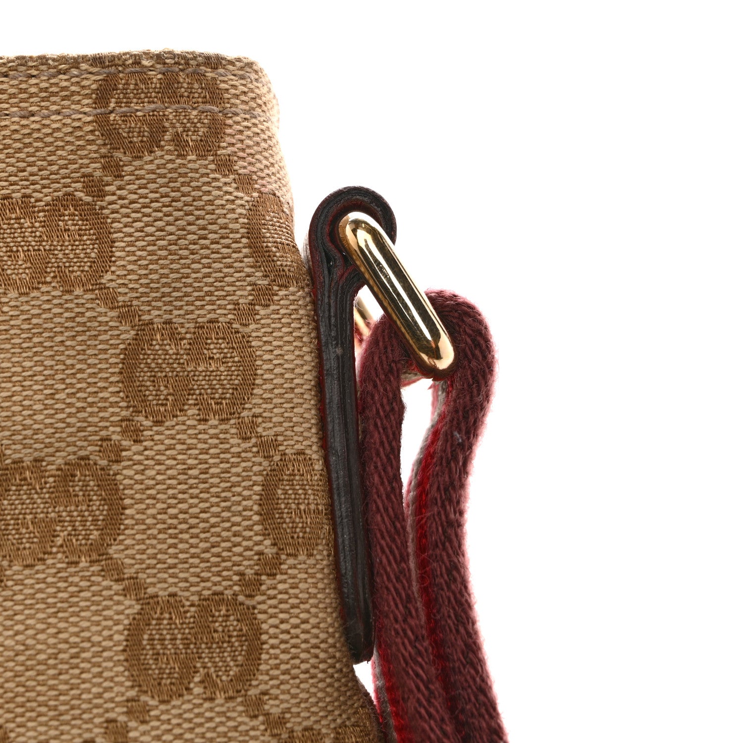 Gucci Monogram Web Small Flat Messenger Crossbody Pink Gold 12 of 14
