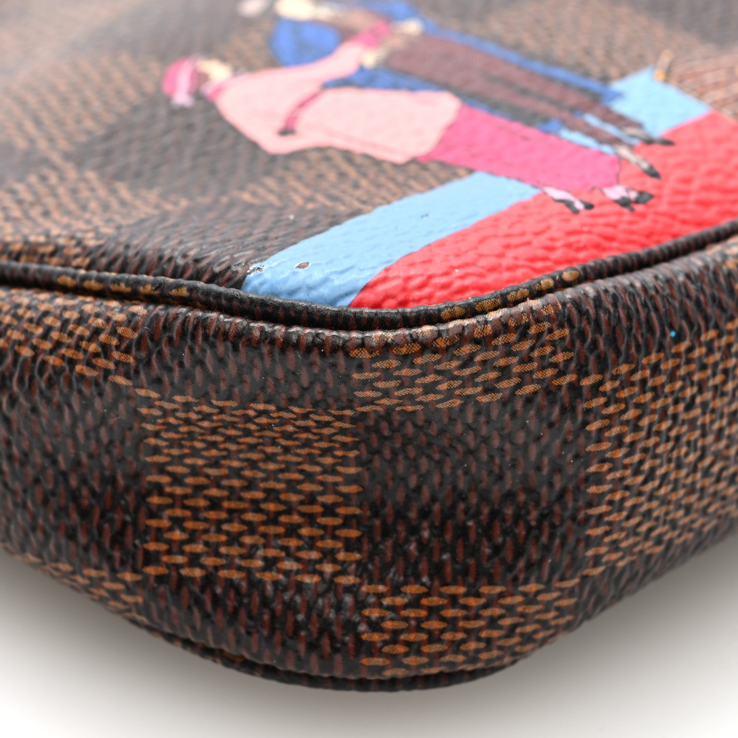 Louis Vuitton Damier Ebene 2016 Christmas Animation Mini Pochette Accessories 7 of 8