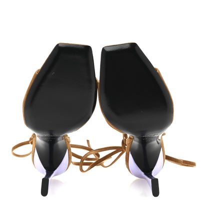 Saint Laurent Suede Paz 105 Ankle Strap Sandals 35 Cachemire Light Brown 6 of 10