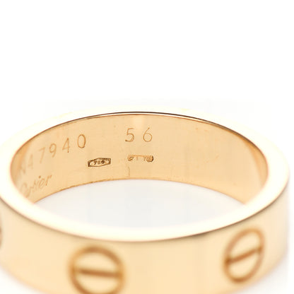 Cartier 18K Yellow Gold 5.5mm LOVE Ring 56 7.5 5 of 6
